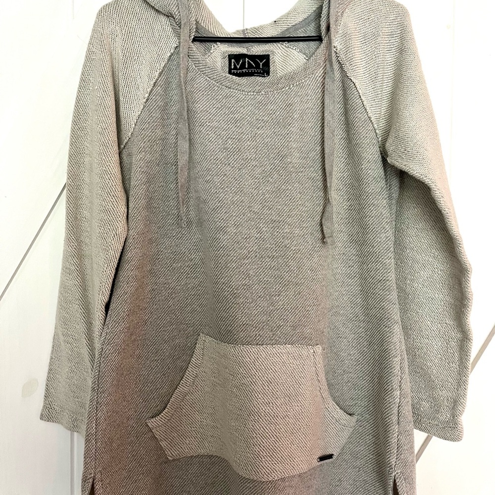 Marc New York Light Gray Hooded Sweater